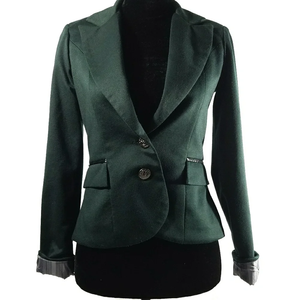 Matty M Dark Green Blazer - Picture 2 of 8